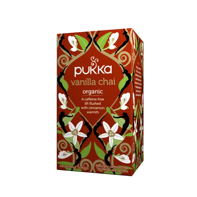 Pukka Vanille Chai, Organic Tea, 20 bags x 4 (SALE 15% OFF) - Enfield ...